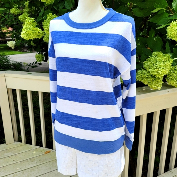 🆕️ J Crew Vintage Cotton Terry Pullover Rugby - Picture 2 of 6